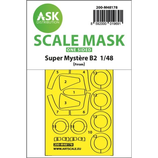 Super Mystére B2 one-sided express fit mask for Special Hobby - Art...