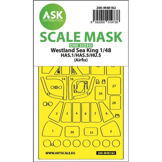 Westland Sea King HAS.1/HAS.5/HU.5 one-sided express fit mask for A...