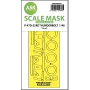 P-47D-25RE Thunderbolt double-sided express fit mask for Miniart - ...