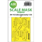 AH-1G Cobra (early/late) one-sided express fit painting mask for IC...