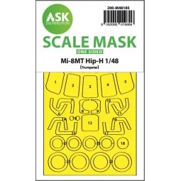 Mil Mi-8MT one-sided express fit mask for Trumpeter - Art Scale Kit...