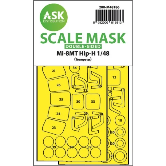 Mil Mi-8MT double-sided express fit mask for Trumpeter - Art Scale ...