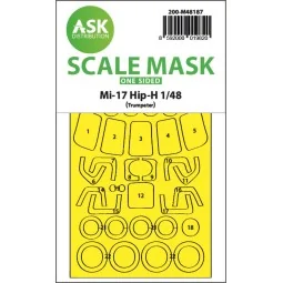 Mil Mi-17 Hip-H one-sided express fit mask for Trumpeter, 1/48 - Ar...