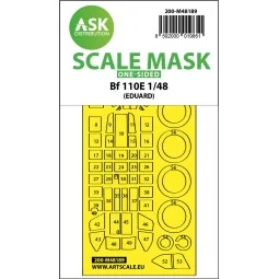 Messerschmitt Bf 110E one-sided express fit mask for Eduard - Art S...