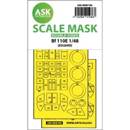 Messerschmitt Bf 110E double-sided express fit mask for Eduard - Ar...