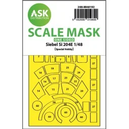 Siebel Si 204E one-sided realy fit and self adhesive express mask f...