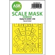 Siebel Si 204E one-sided realy fit and self adhesive express mask f...