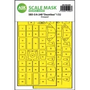 SBD-5/A-24B Dauntless double-sided express fit mask for Trumpeter -...