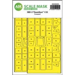 SBD-3 Dauntless double-sided express fit mask for Trumpeter, 1/32 -...