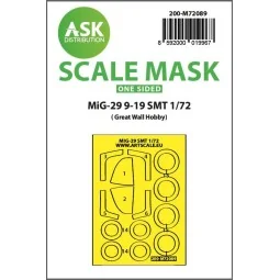 MiG-29 9-19 SMT one-sided express fit mask for Great Wall Hobby, 1/...