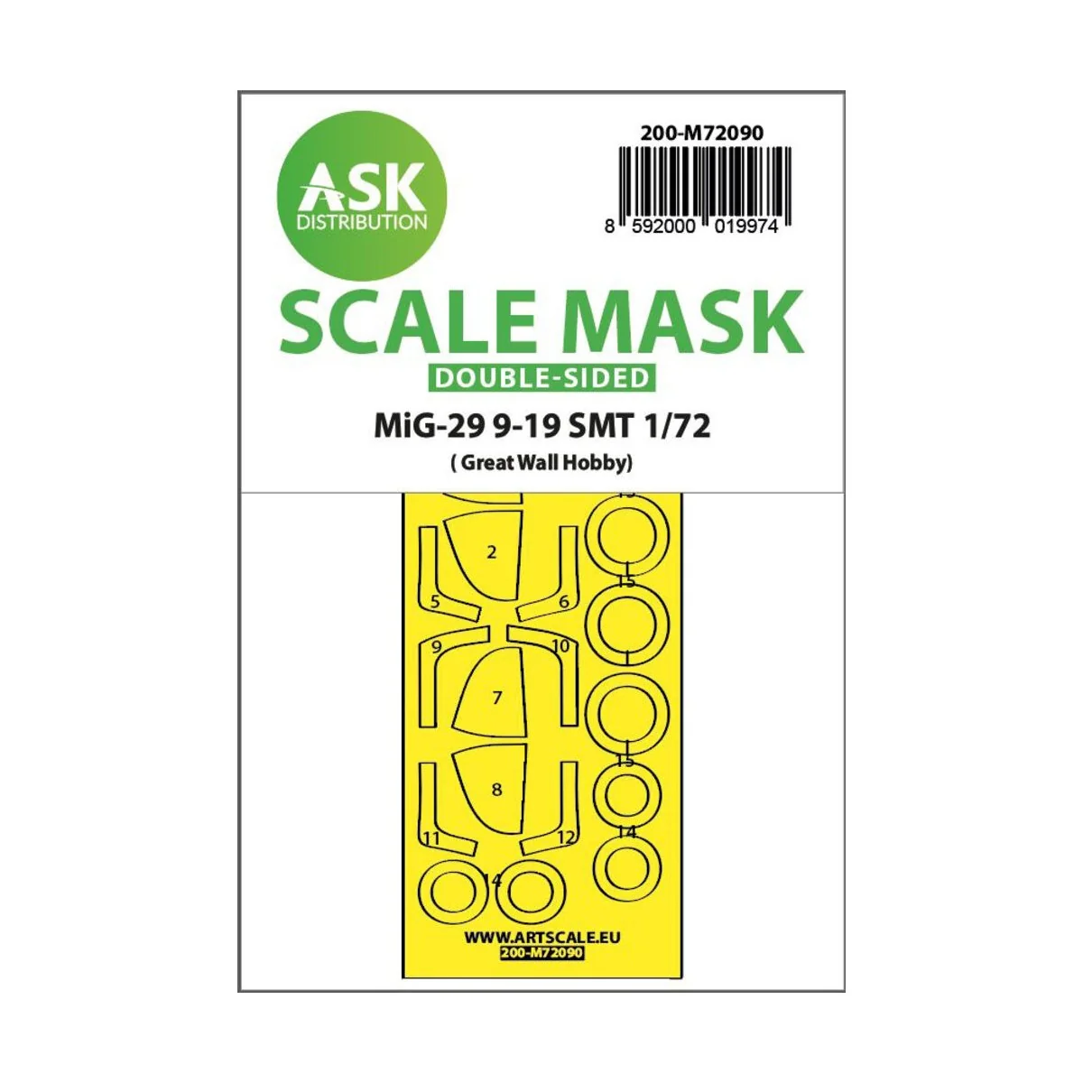 MiG-29 9-19 SMT double-sided express fit mask for Great Wall Hobby ...