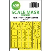 TBM-3/TBF-1C one-sided express fit mask for Trumpeter, 1/32 - Art S...