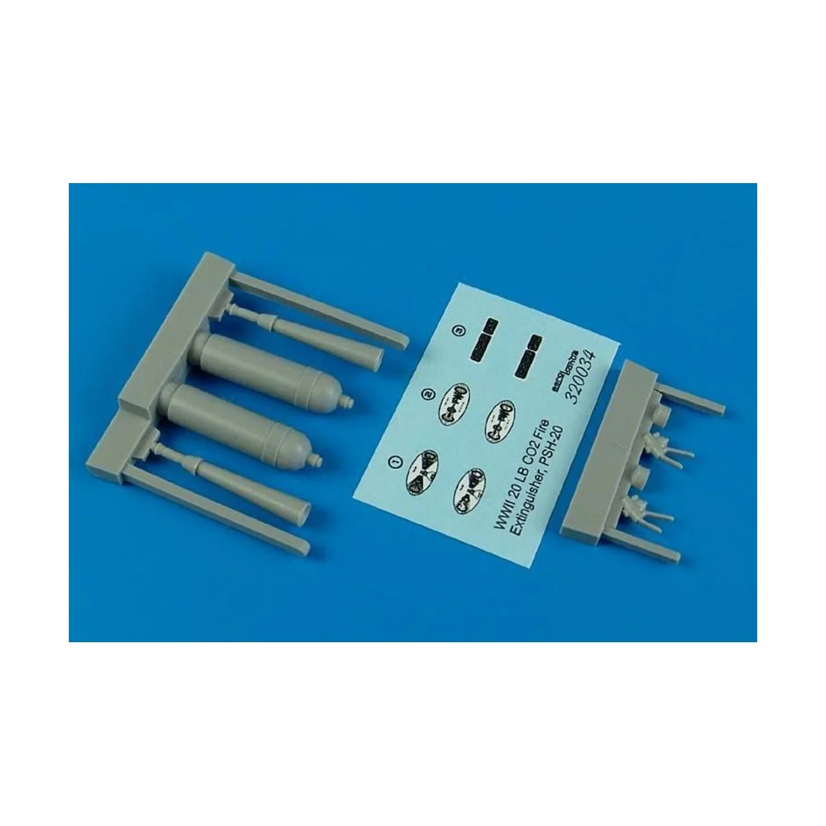 WWII CO2 PSH-20 fire extinguishers, 1/32 - Aerobonus 320.034