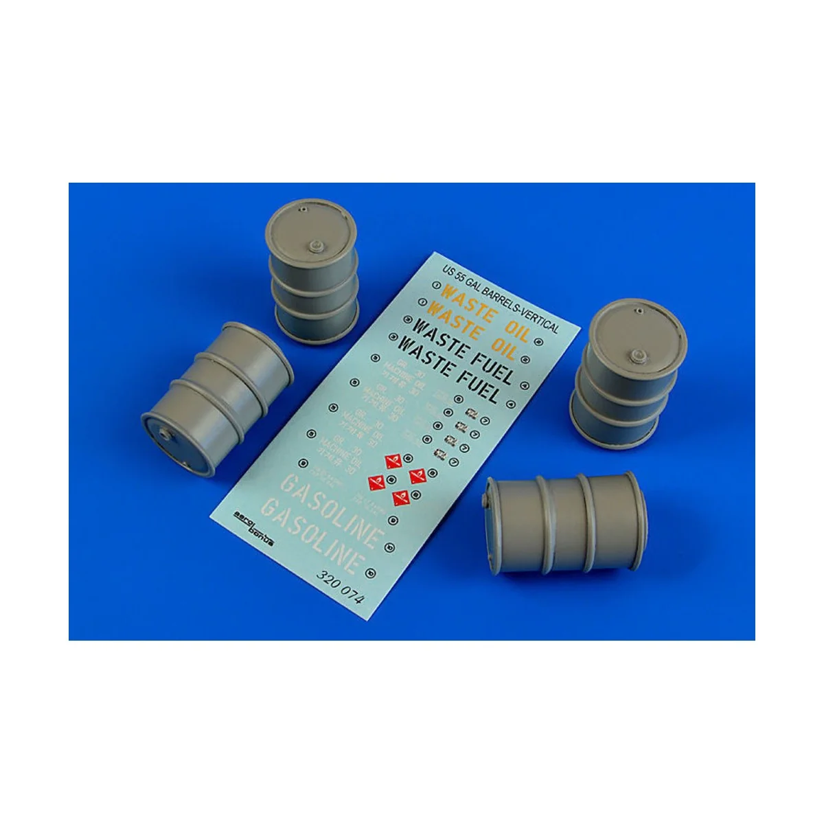 US 55 gallon barrels (vertical position), 1/32 - Aerobonus 320.074 US 55 gallon barrels (vertical position), 1/32 - Aerobonus 320.074