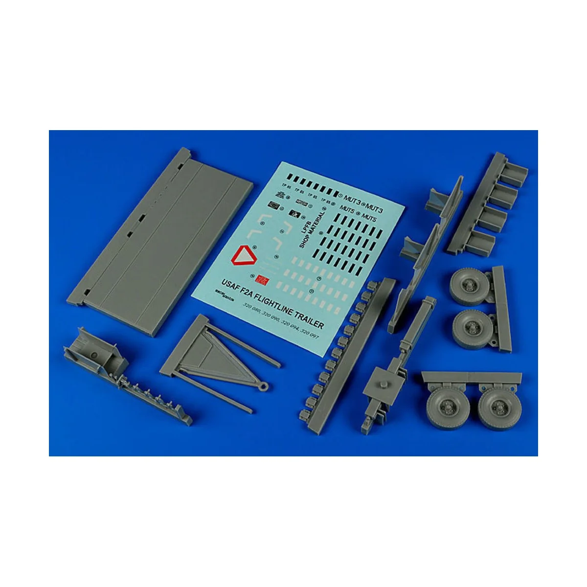 Flightline trailer F-2A (steel platform), 1/32 - Aerobonus 320.080