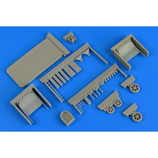 US 2ton wood deck trailer (caster steer), 1/32 - Aerobonus 320.101 US 2ton wood deck trailer (caster steer), 1/32 - Aerobonus 320.101