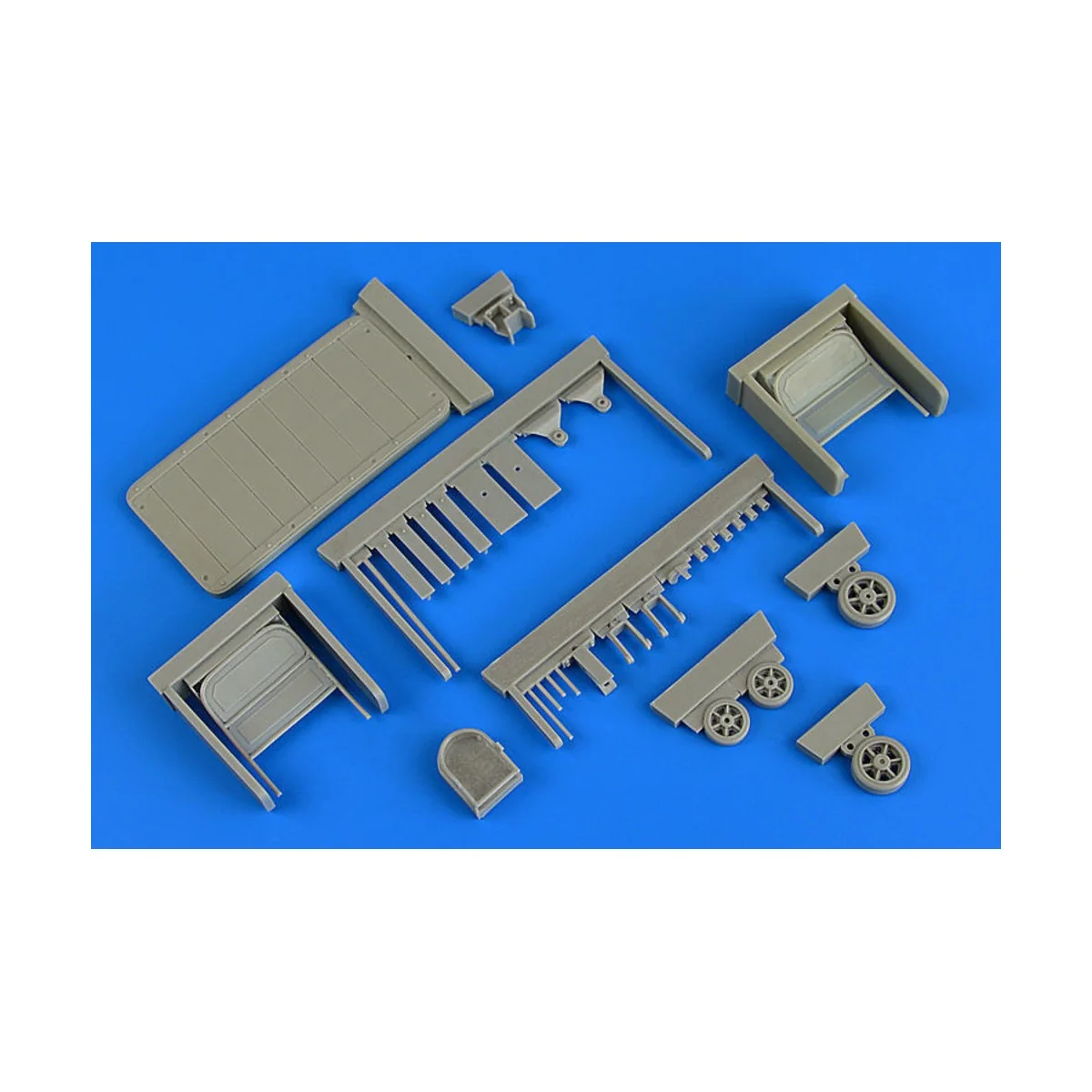 US 2ton wood deck trailer (caster steer), 1/32 - Aerobonus 320.101 US 2ton wood deck trailer (caster steer), 1/32 - Aerobonus 320.101