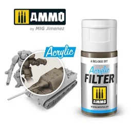 ACRYLIC FILTER Dirt - AMMO by MIG Jimenez A.MIG-0800