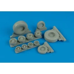 F-14D Super Tomcat weighted wheels (TRU), 1/32 - Wheelliant 132.001