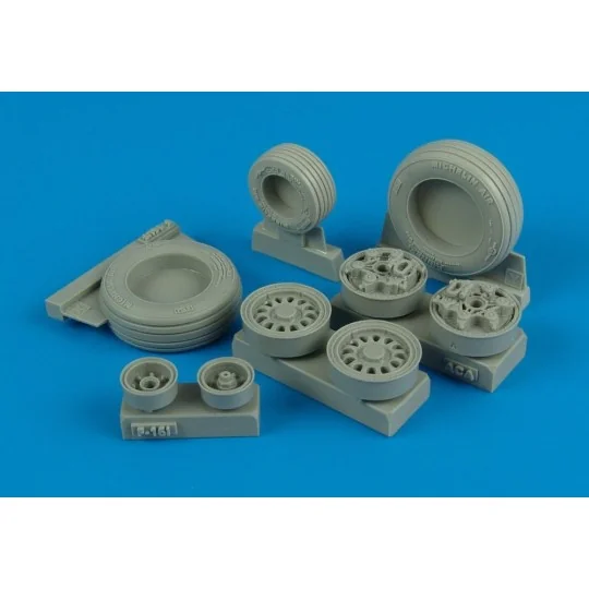 F-16l Sufa weighted wheels for Academy - Wheelliant 132.006