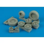F-16l Sufa weighted wheels for Academy, 1/32 - Wheelliant 132.006