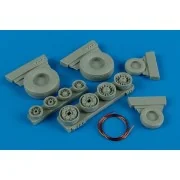 F-14A Tomcat weighted wheels, 1/48 - Wheelliant 148.001 F-14A Tomcat weighted wheels, 1/48 - Wheelliant 148.001