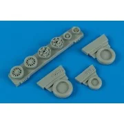 F-16C/CJ (block 50/52) weighted wheels - Wheelliant 148.009