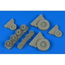 F-14A Tomcat weighted wheels f.Tamiya - Wheelliant 148.014