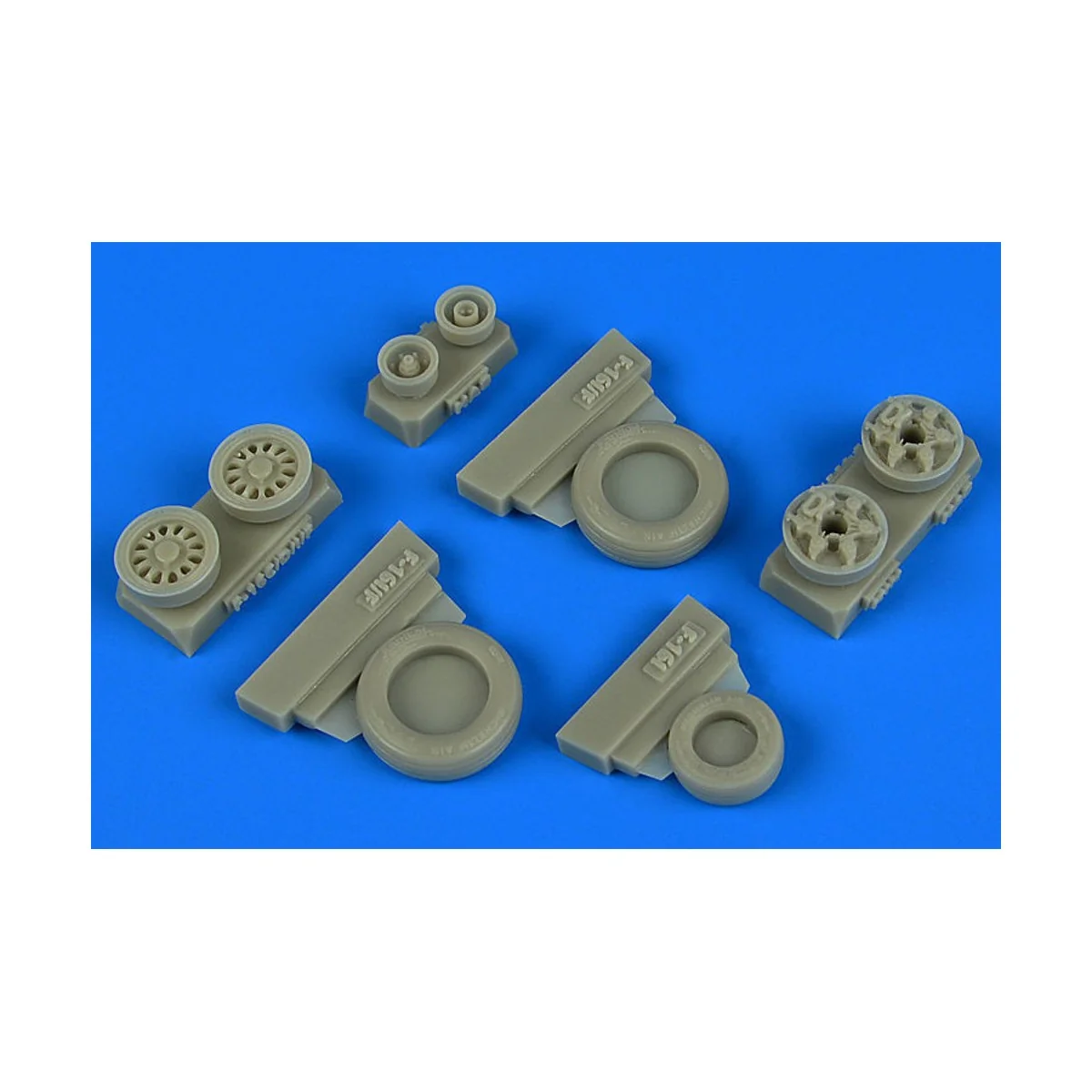 F-16I Sufa weighted wheels f.Hasgawa, 1/48 - Wheelliant 148.015