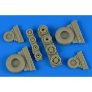 F-14B/D Tomcat weighted wheels f.Tamiya, 1/48 - Wheelliant 148.019