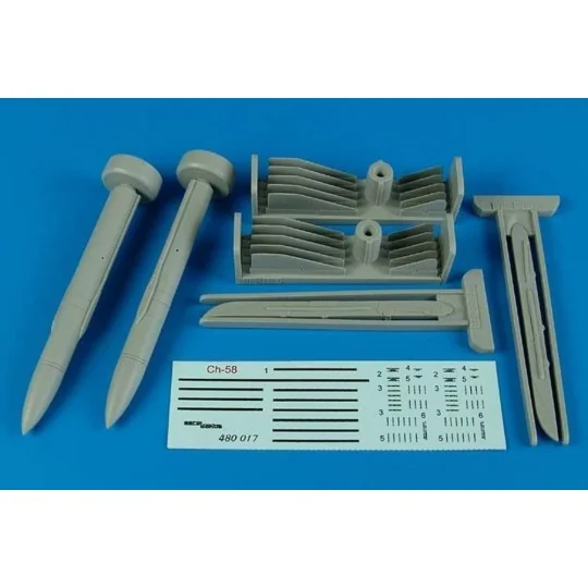 Ch-58 (AS-11 Kilter) air-to-ground missi, 1/48 - Aerobonus 480.017 Ch-58 (AS-11 Kilter) air-to-ground missi, 1/48 - Aerobonus 480.017