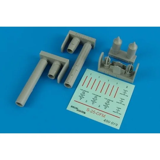 S-25-OFM air-to-ground rocket, 1/48 - Aerobonus 480.019 S-25-OFM air-to-ground rocket, 1/48 - Aerobonus 480.019