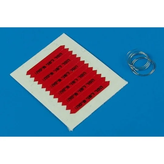 Remove before flight flags -IDF- black, 1/48 - Aerobonus 480.029 Remove before flight flags -IDF- black, 1/48 - Aerobonus 480.029