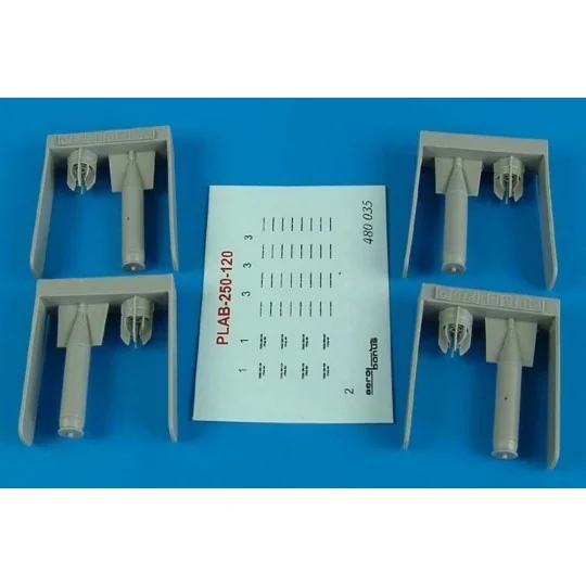 PLAB-250-120 Soviet anti submarine bombs, 1/48 - Aerobonus 480.035