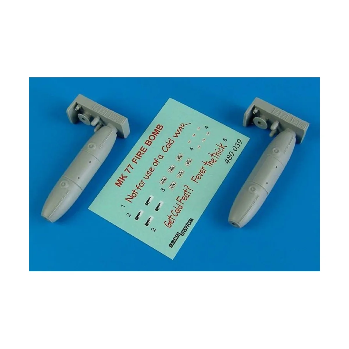 Mk-77 Mod. 4/5/6 fire bombs, 1/48 - Aerobonus 480.039 Mk-77 Mod. 4/5/6 fire bombs, 1/48 - Aerobonus 480.039