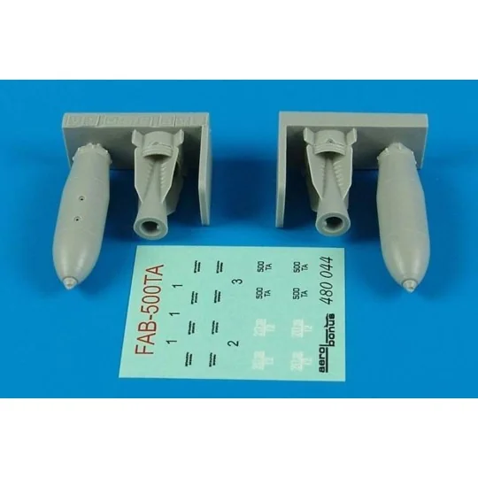 FAB-500TA Russian bombs, 1/48 - Aerobonus 480.044