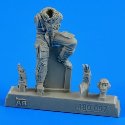 German Luftwaffe pilot WWII f.Bf 109 Lat, 1/48 - Aerobonus 480.097
