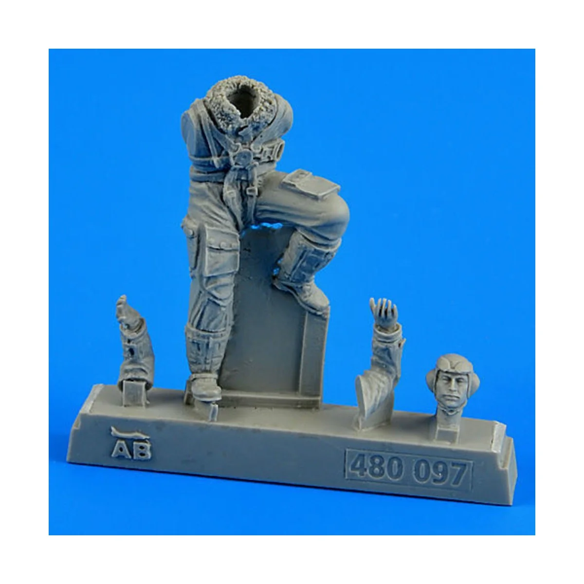 German Luftwaffe pilot WWII f.Bf 109 Lat, 1/48 - Aerobonus 480.097