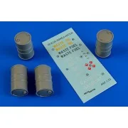 US 55 gallon barrels(vertical position), 1/48 - Aerobonus 480.130 US 55 gallon barrels(vertical position), 1/48 - Aerobonus 480.130