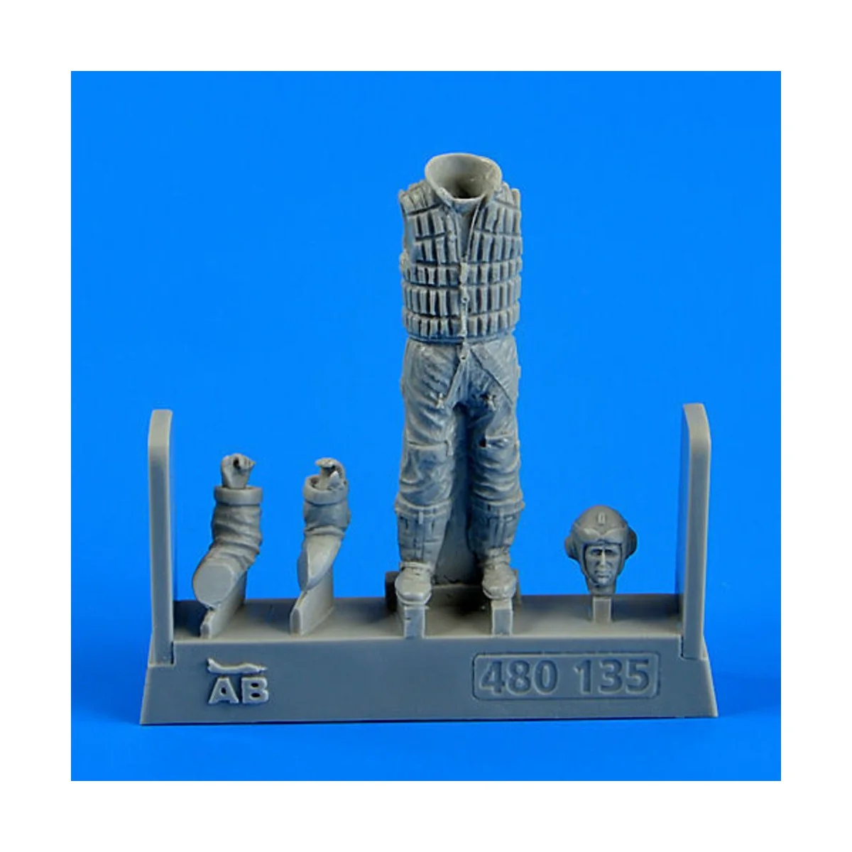 German Luftwaffe Pilot WWII w.life jacke, 1/48 - Aerobonus 480.135 German Luftwaffe Pilot WWII w.life jacke, 1/48 - Aerobonus 480.135