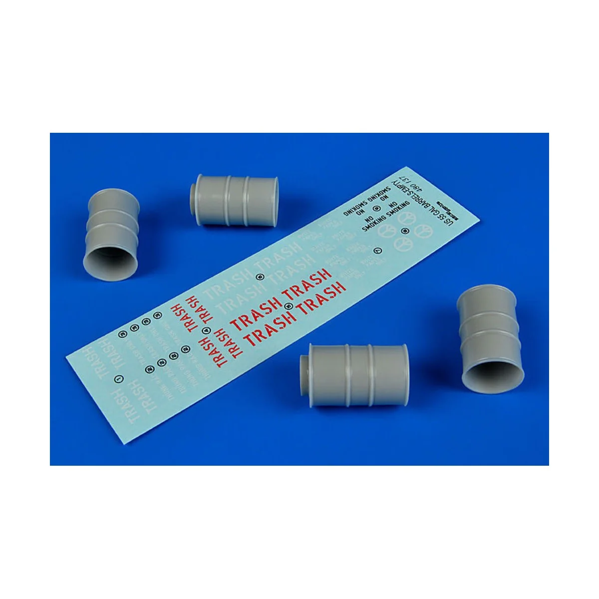 US 55 gallon barrels (empty), 1/48 - Aerobonus 480.137 US 55 gallon barrels (empty), 1/48 - Aerobonus 480.137