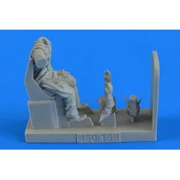 Czechoslovakian Air Force Fighter Pilot w.seat f.Avia B.534 III.Ser...