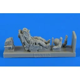 Soviet Fighter Pilot w.ejection seat for Su-27 Flanker f.Academy, 1...