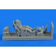 Soviet Fighter Pilot w.ejection seat for Su-27 Flanker f.Academy, 1...