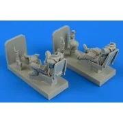 German Luftwaffe Pilot & Operator with seats f.Me-262B-1A/U1, 1/48 ...