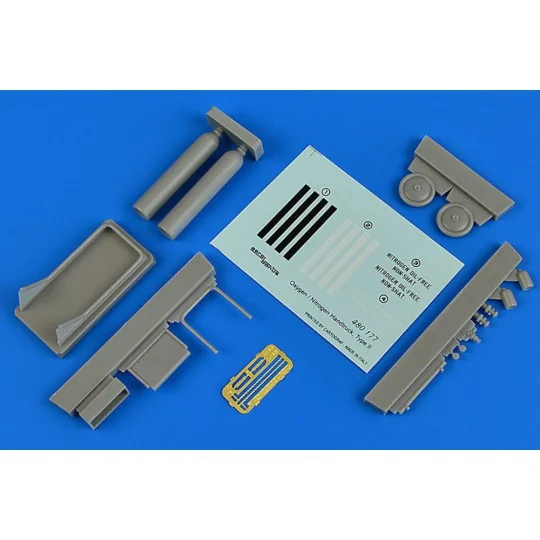 Oxygen/Nitrogen Handtruck type II, 1/48 - Aerobonus 480.177