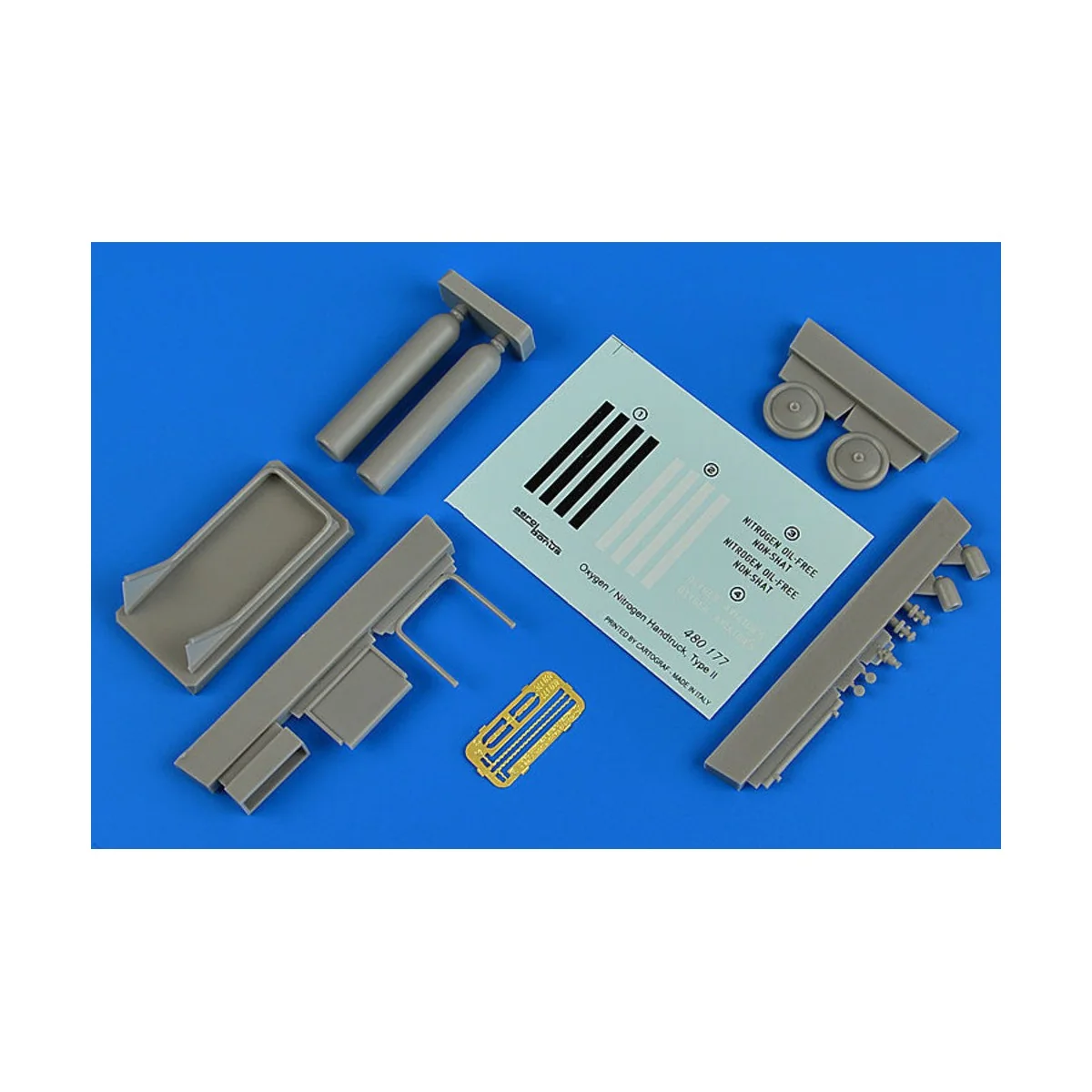 Oxygen/Nitrogen Handtruck type II, 1/48 - Aerobonus 480.177