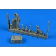 Middle East Allied Pilot WWII with dog - Aerobonus 480.179