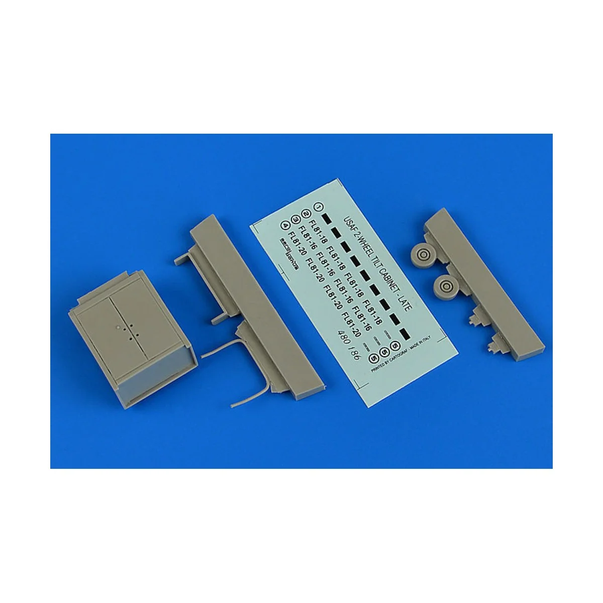 USAF 2-wheeled tilt cabinet-late, 1/48 - Aerobonus 480.186