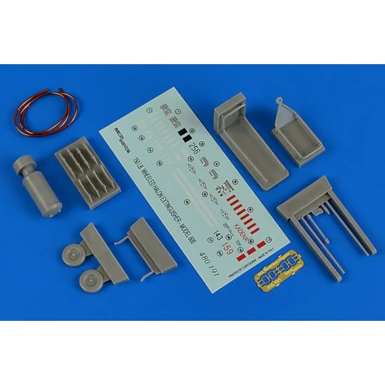 150 Ib.Wheeled halon extinguisher model 600, 1/48 - Aerobonus 480.191 150 Ib.Wheeled halon extinguisher model 600, 1/48 - Aerobonus 480.191